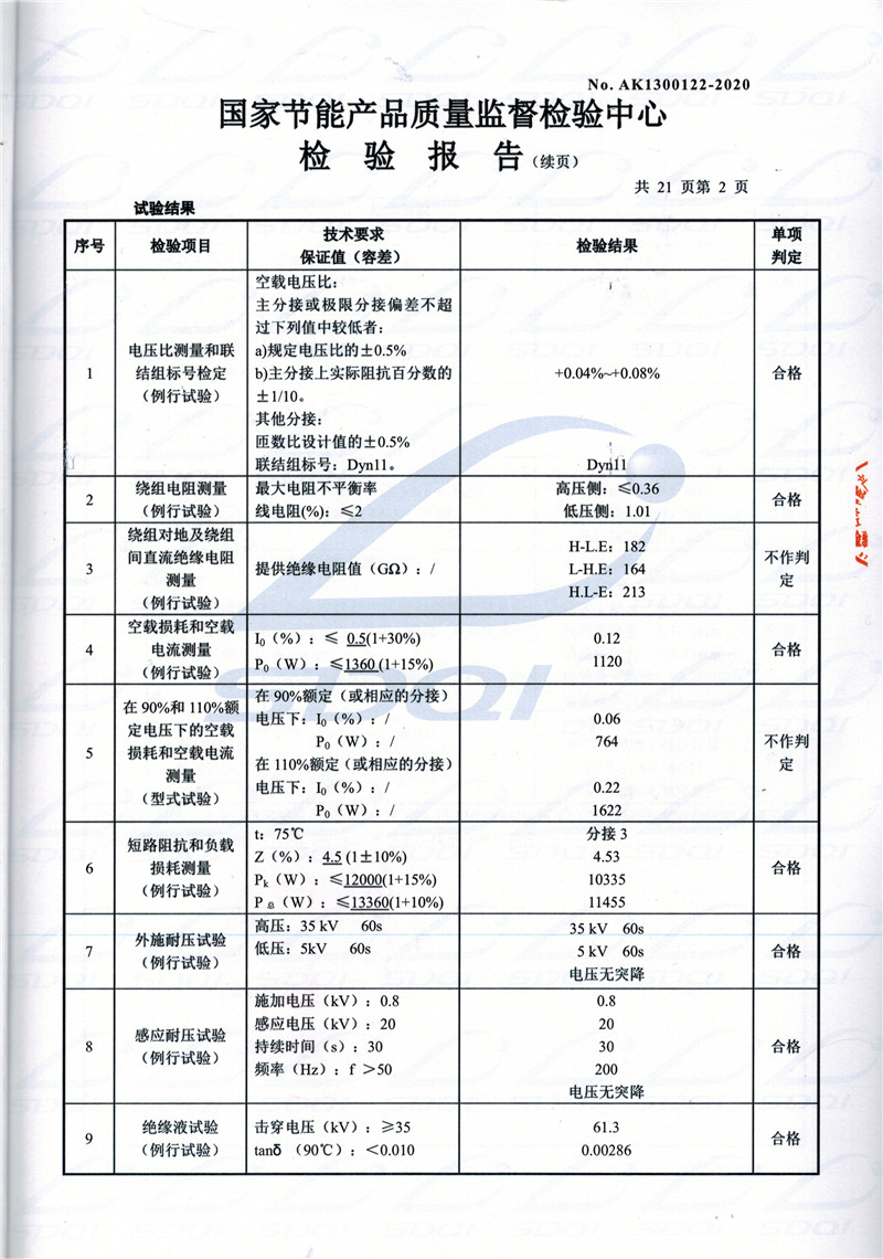 高低压试验报告-S11-1250中阳中阳中阳油浸式变压器-2.jpg